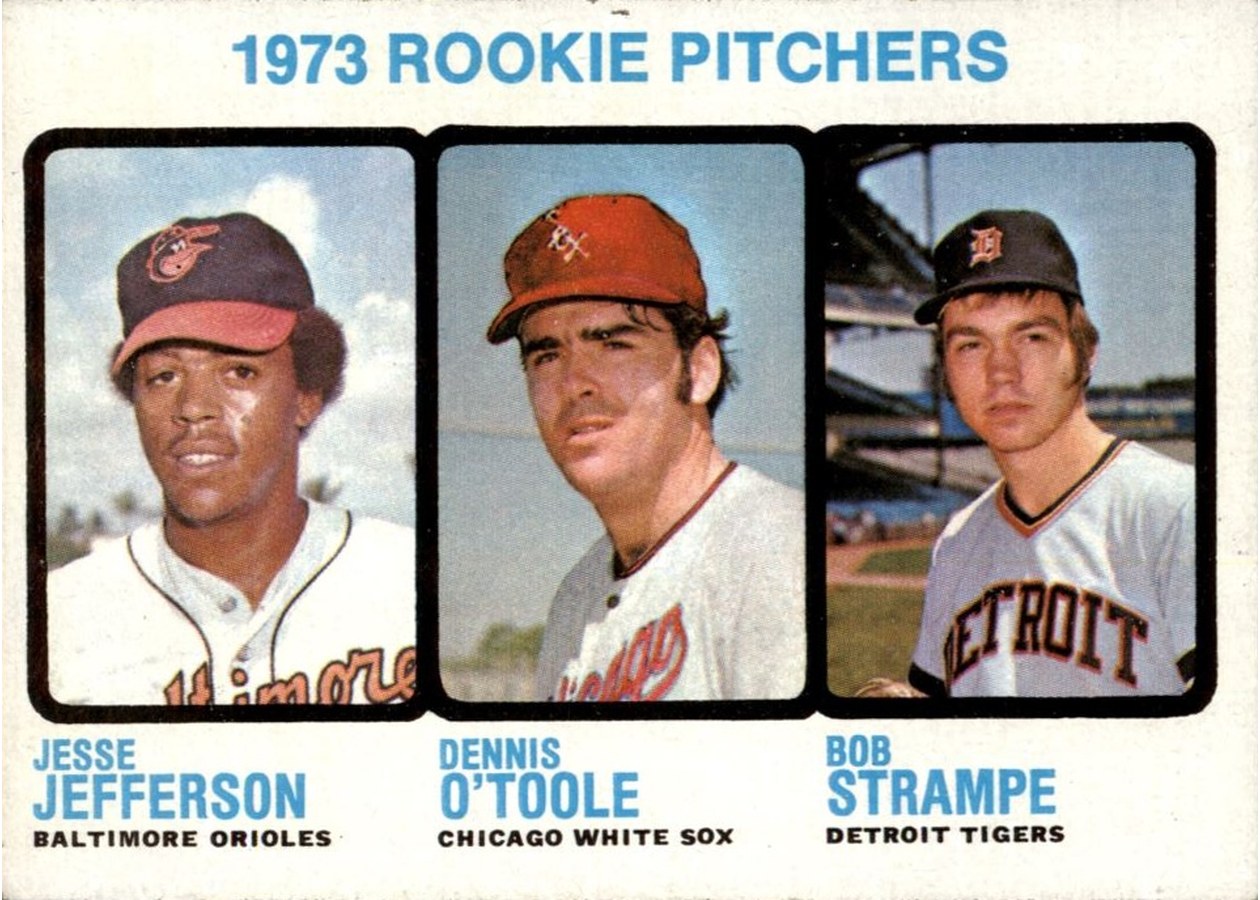 1973 Topps #604 1973 Rookie Pitchers, Baltimore Orioles / Chicago White Sox / Detroit Tigers