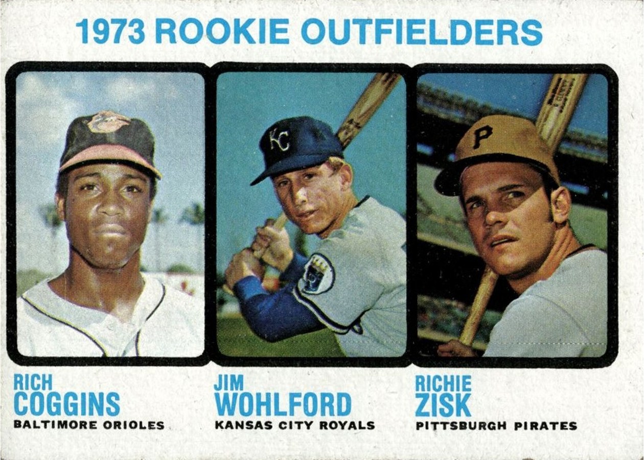 1973 Topps #611 1973 Rookie Outfielders, Baltimore Orioles / Kansas City Royals / Pittsburgh Pirates