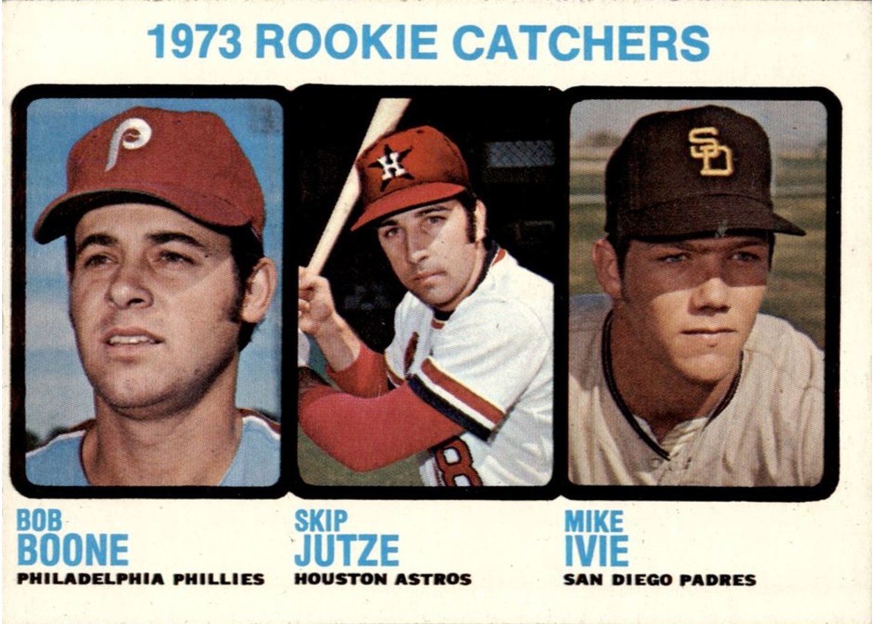 1973 Topps #613 1973 Rookie Catchers, Philadelphia Phillies / Houston Astros / San Diego Padres