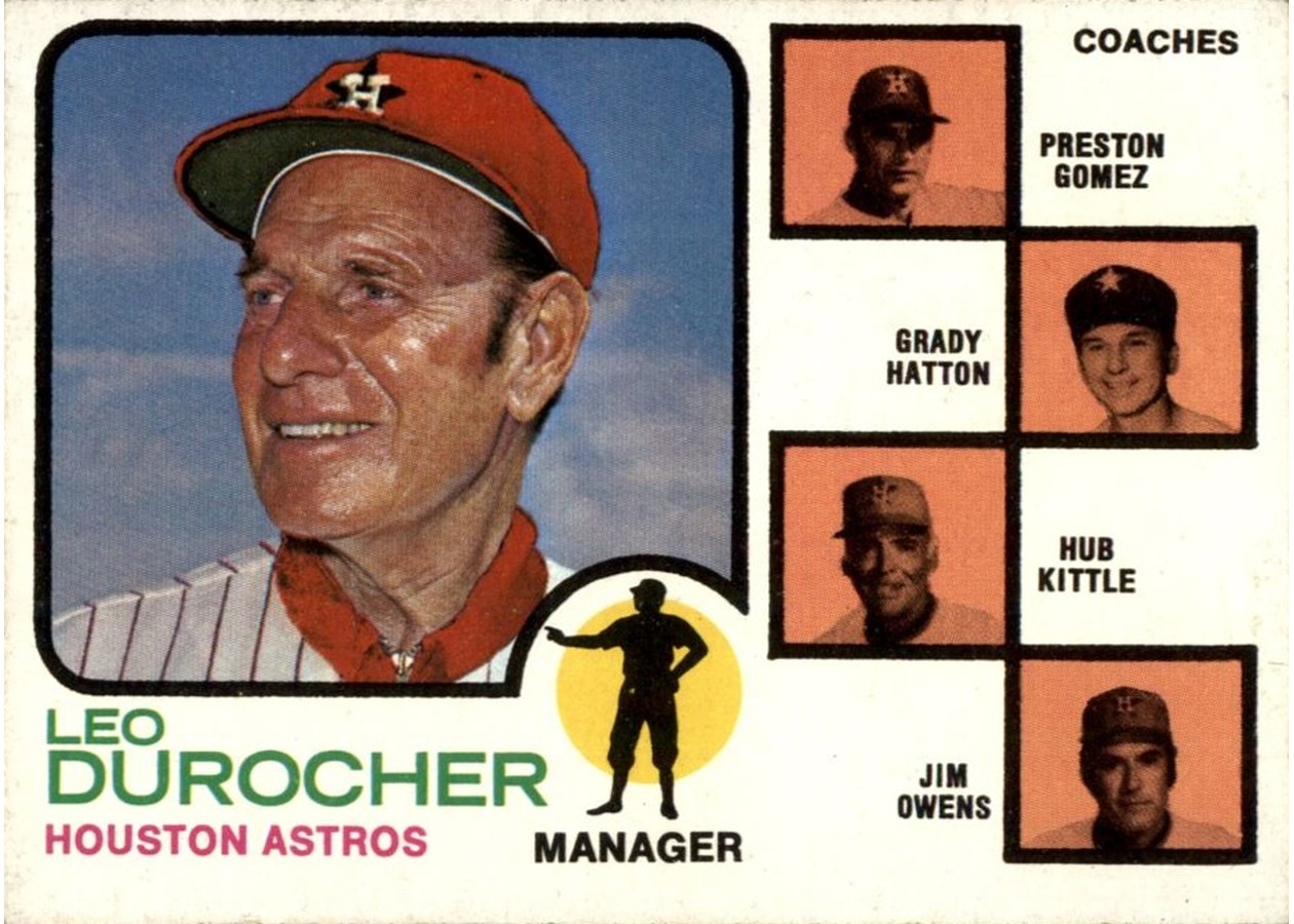 1973 Topps #624 Astros Field Leaders, Houston Astros