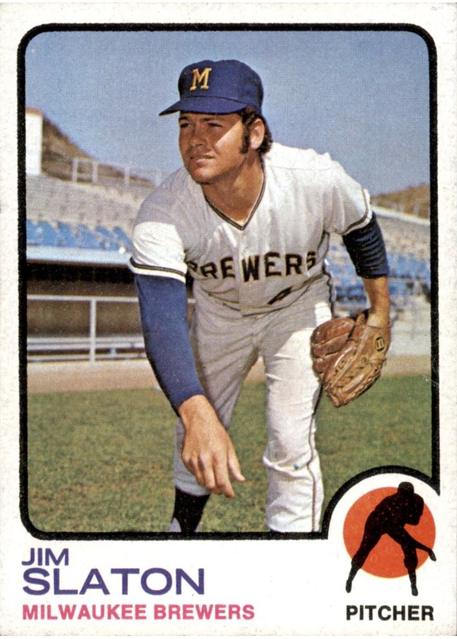 1973 Topps #628 Jim Slaton, Milwaukee Brewers