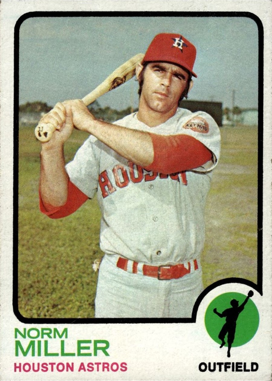 1973 Topps #637 Norm Miller, Houston Astros