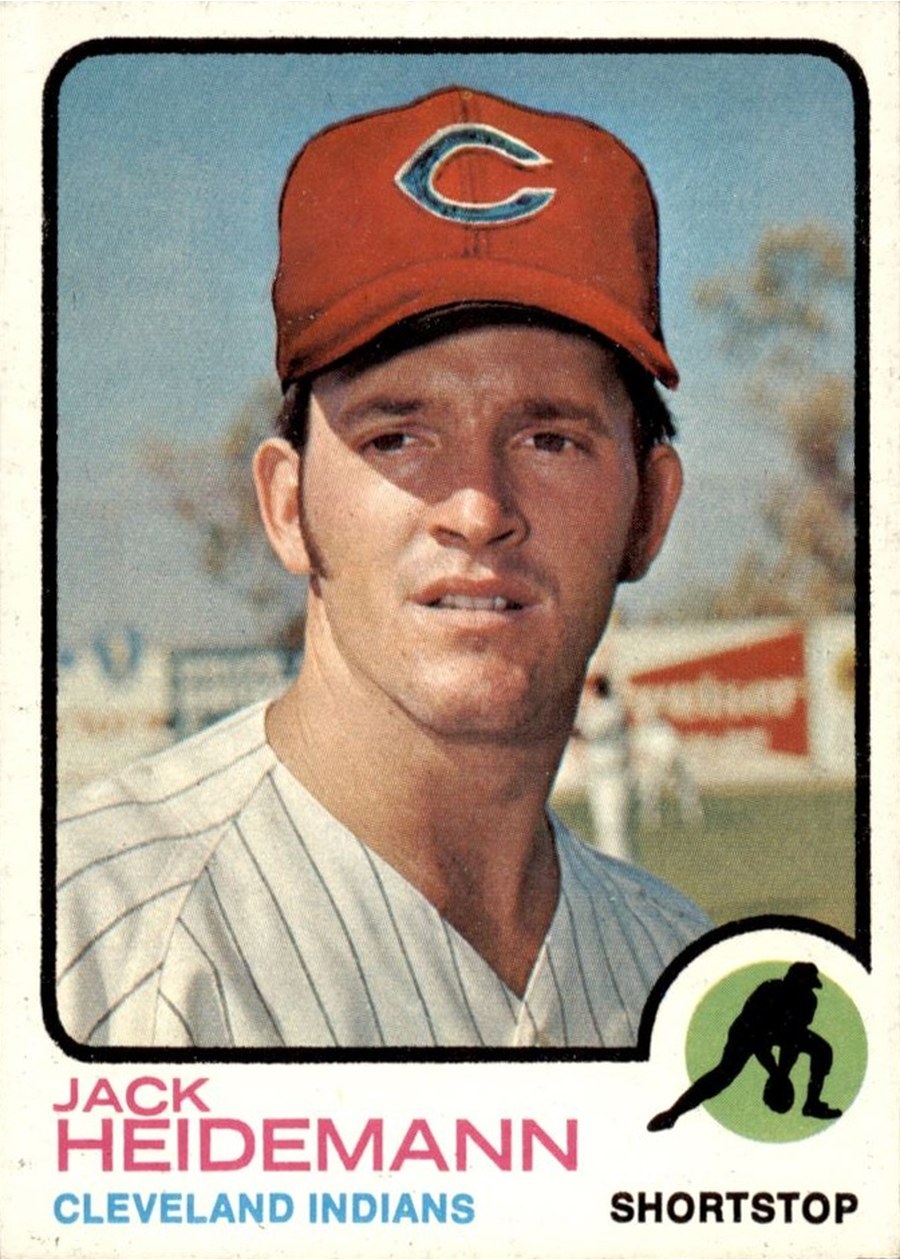 1973 Topps #644 Jack Heidemann, Cleveland Indians