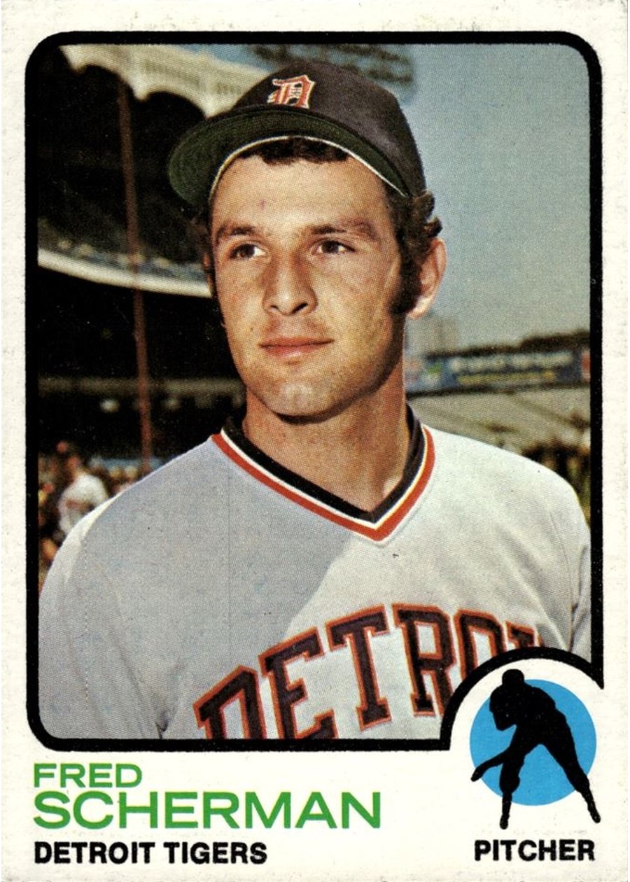1973 Topps #660 Fred Scherman, Detroit Tigers