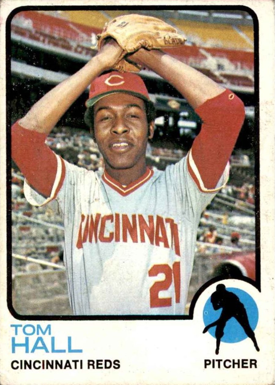 1973 Topps #8 Tom Hall, Cincinnati Reds