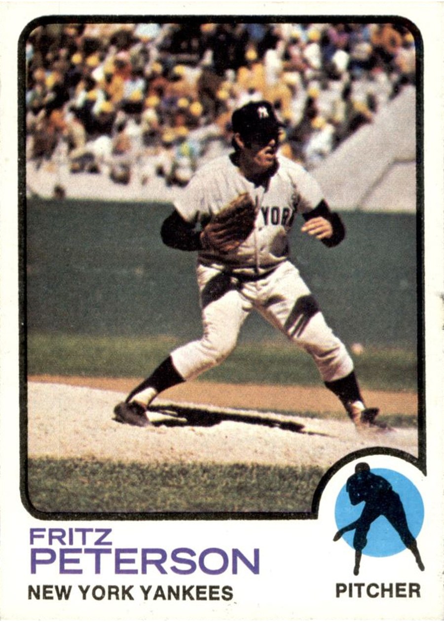1973 Topps #82 Fritz Peterson, New York Yankees