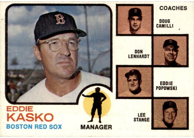 1973 Topps #131 Red Sox Field Leaders - 131b - Ear Visible