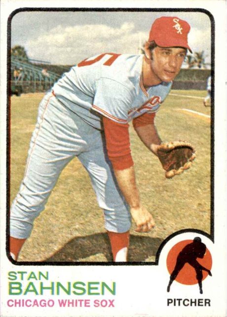 1973 Topps #20 Stan Bahnsen - 20b - No Gap In Border