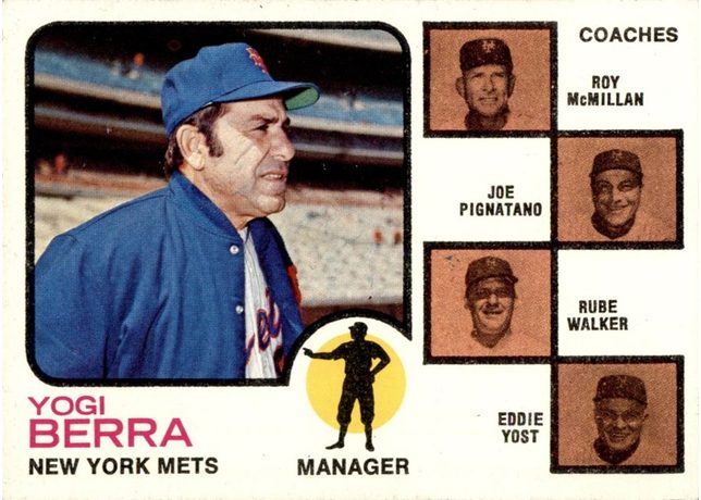 1973 Topps #257 Mets Field Leaders - 257b - Pale Brown Background