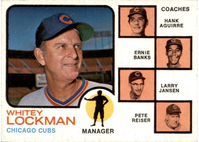 1973 Topps #81 Cubs Field Leaders - 81b - Solid Orange Background