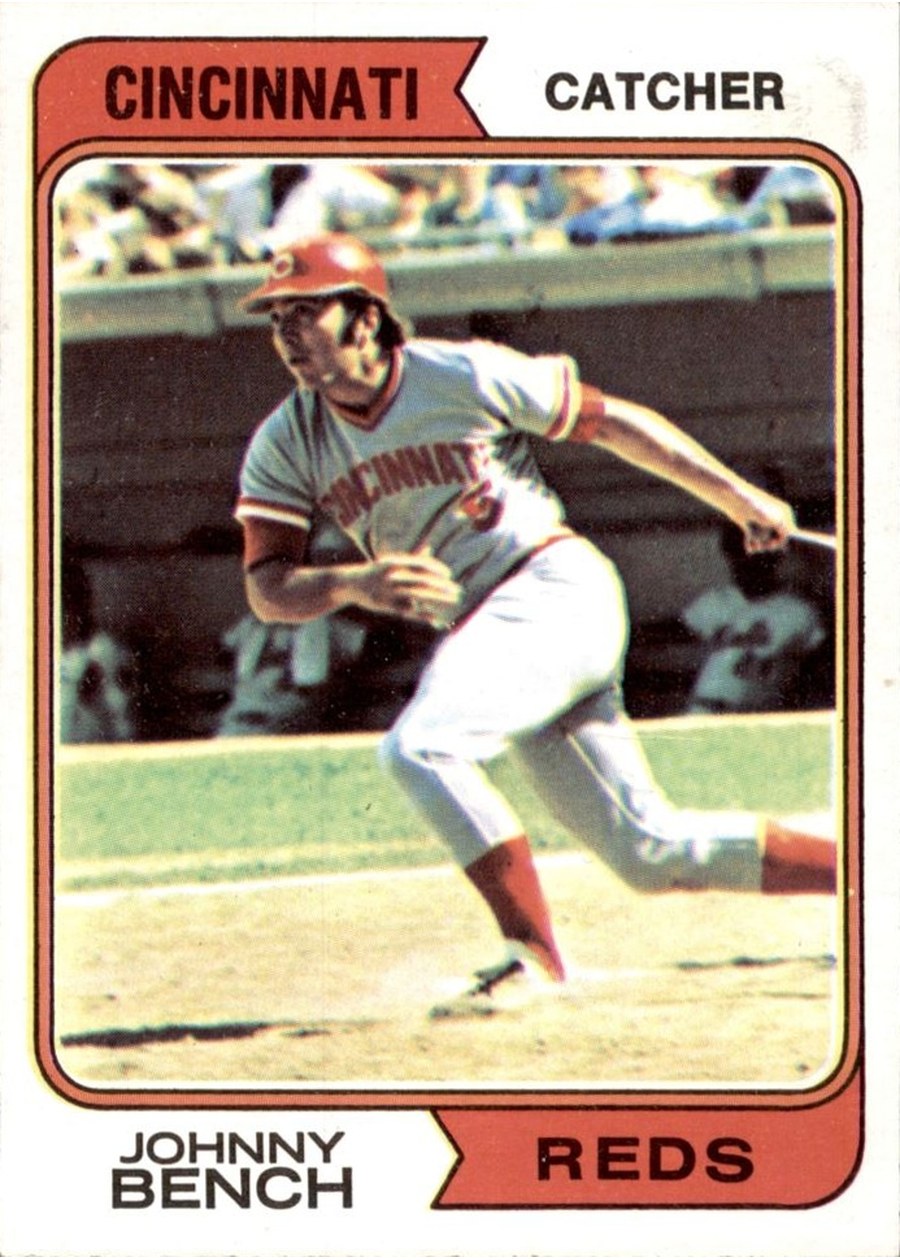 1974 Topps #10 Johnny Bench, Cincinnati Reds