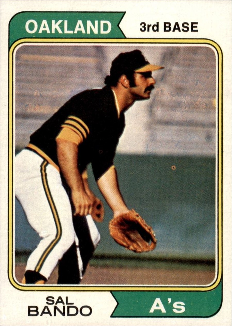 1974 Topps #103 Sal Bando, Oakland Athletics