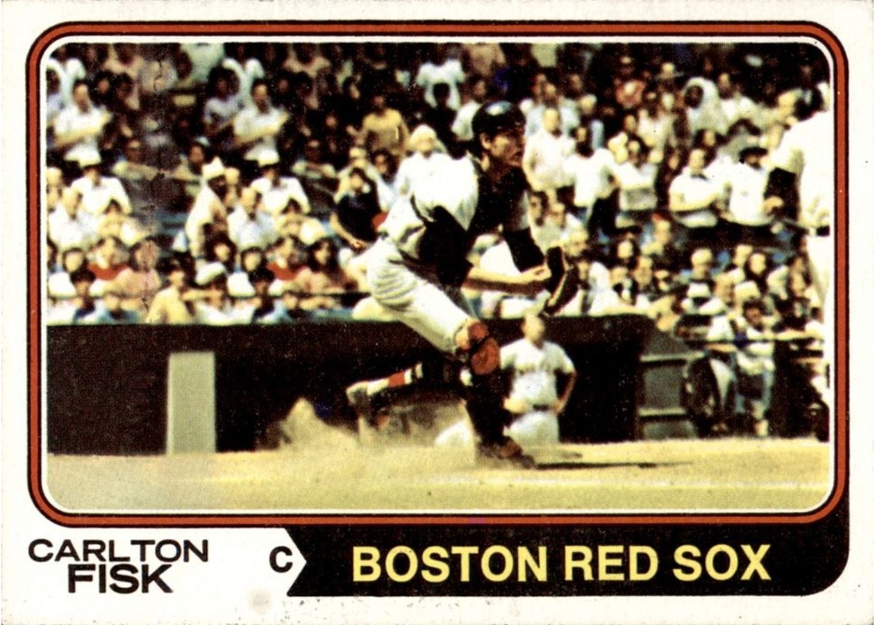 1974 Topps #105 Carlton Fisk, Boston Red Sox