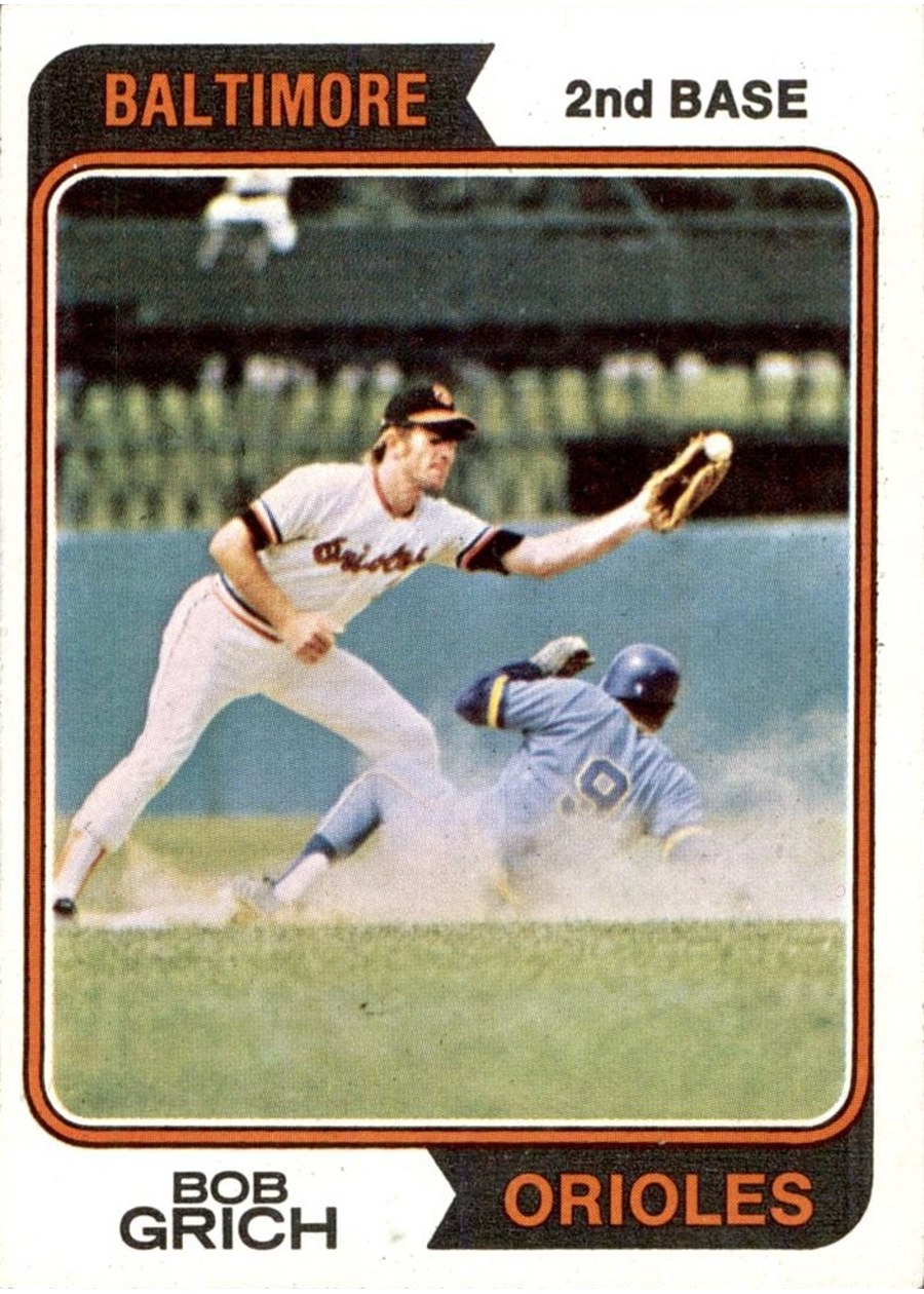 1974 Topps #109 Bob Grich, Baltimore Orioles