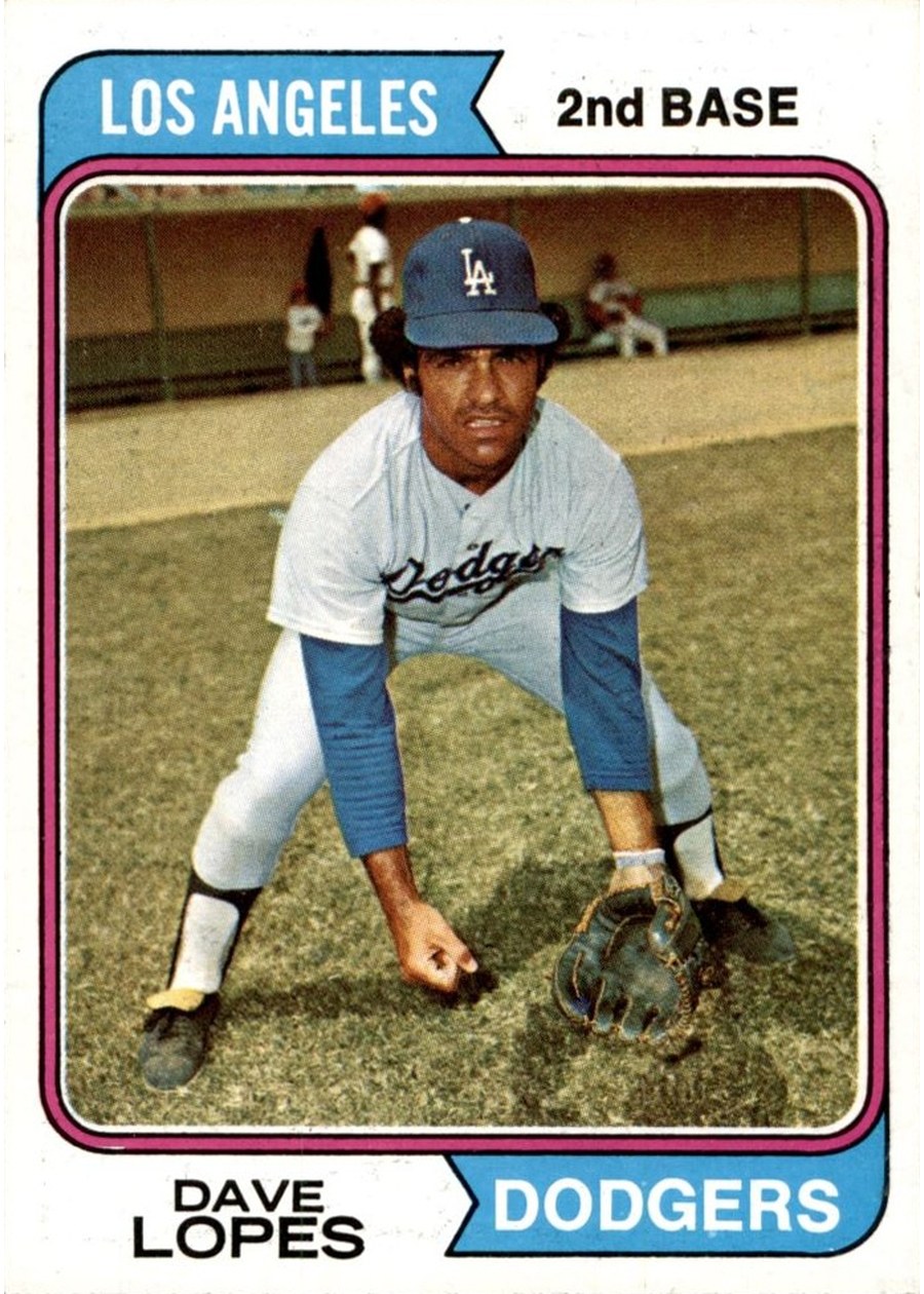 1974 Topps #112 Dave Lopes, Los Angeles Dodgers