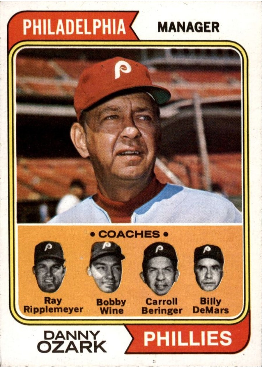 1974 Topps #119 Phillies Field Leaders, Philadelphia Phillies