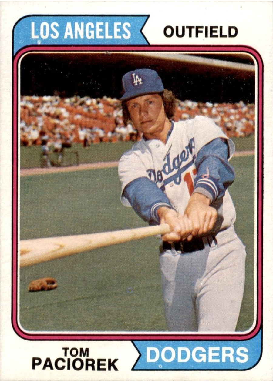 1974 Topps #127 Tom Paciorek, Los Angeles Dodgers