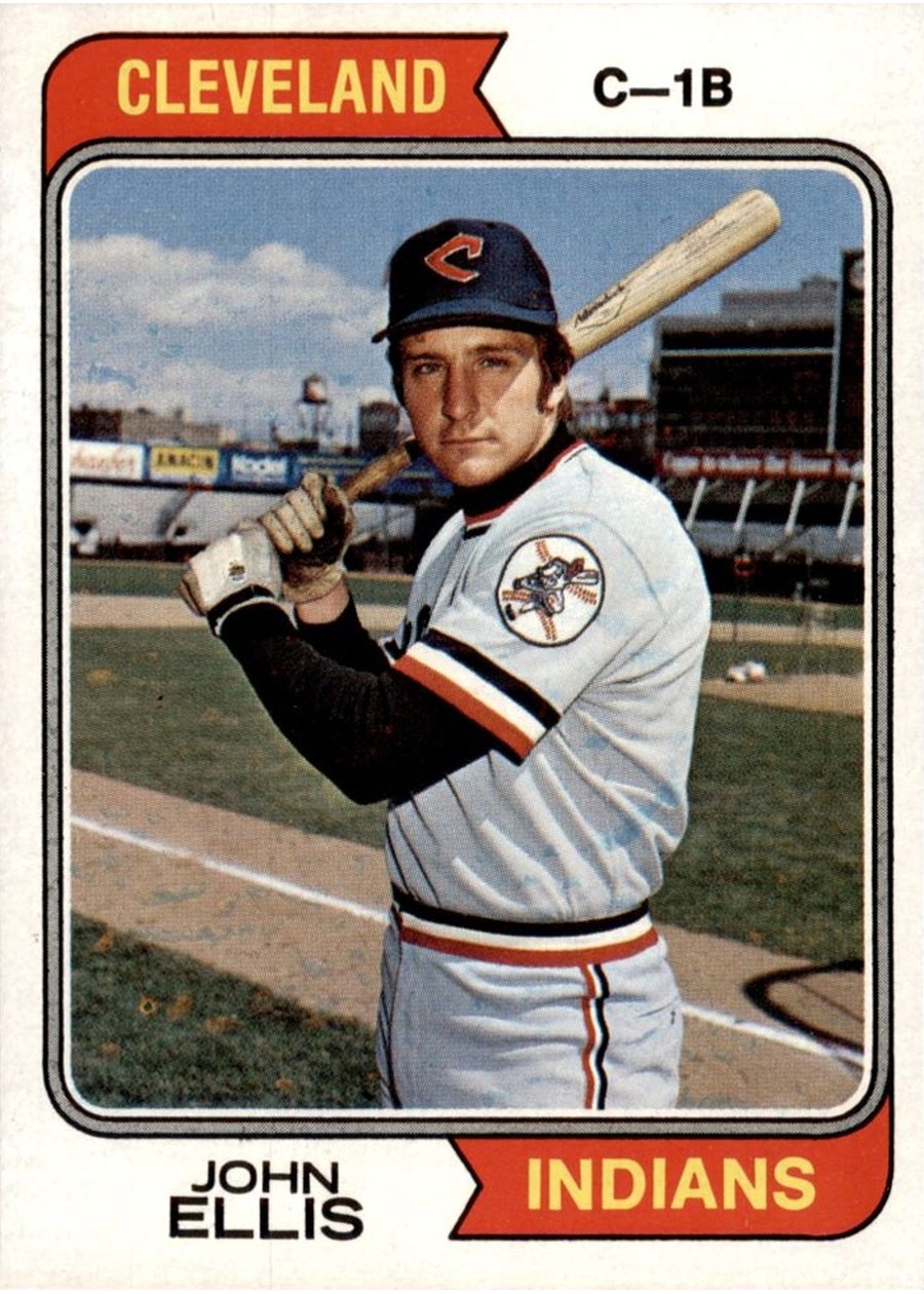 1974 Topps #128 John Ellis, Cleveland Indians