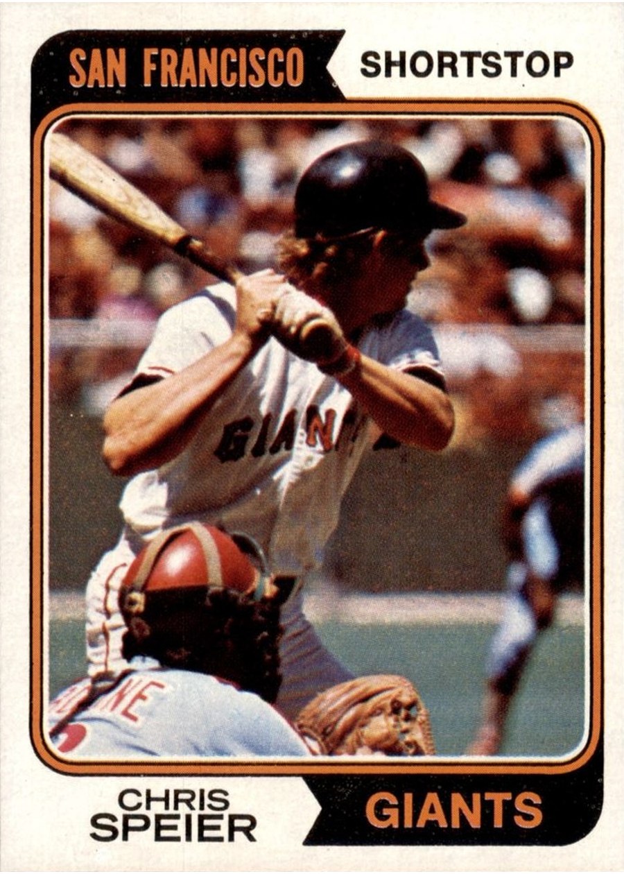 1974 Topps #129 Chris Speier, San Francisco Giants