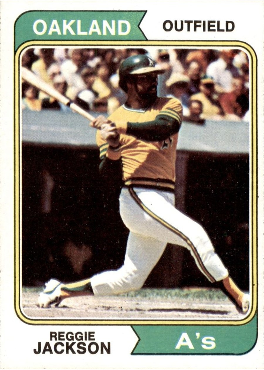 1974 Topps #130 Reggie Jackson, Oakland Athletics
