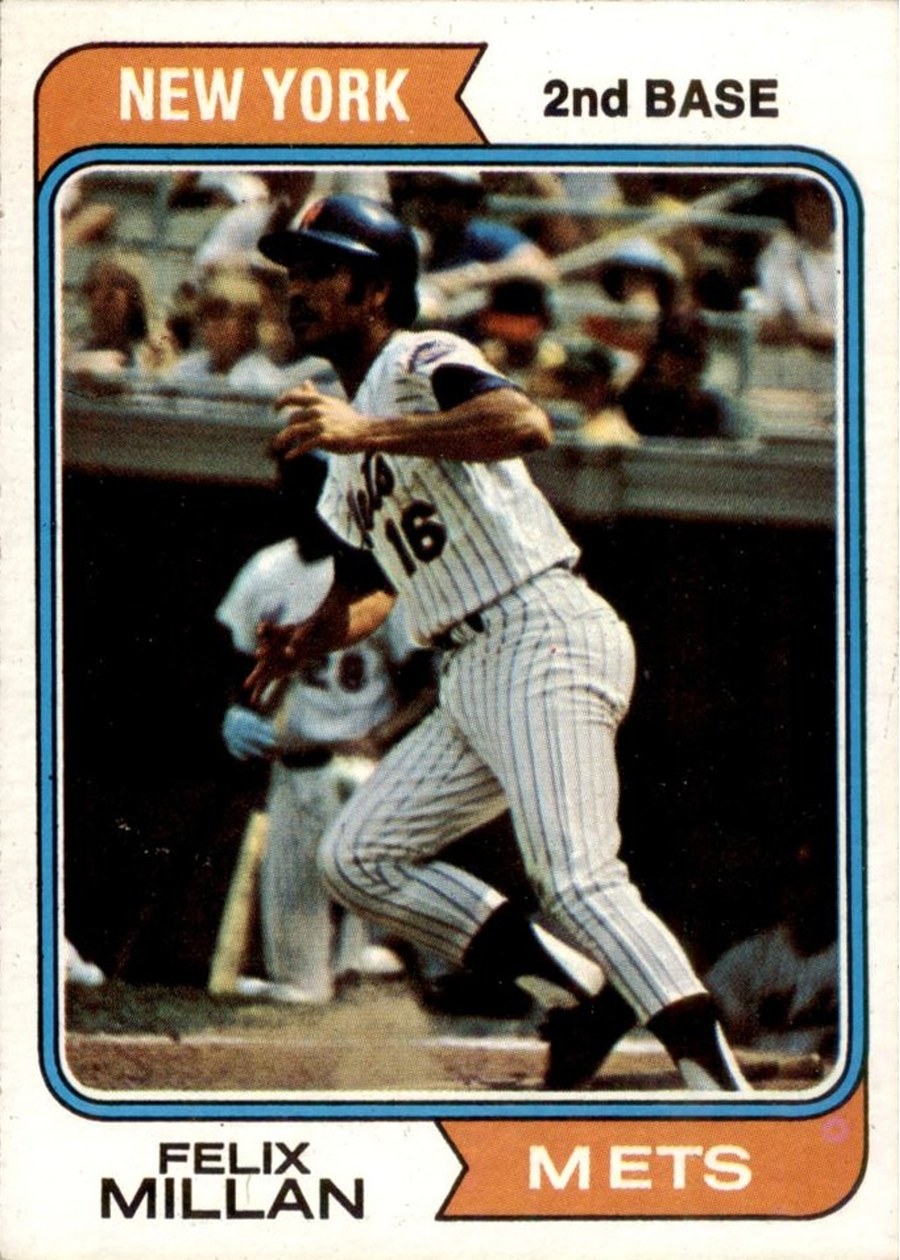 1974 Topps #132 Felix Millan, New York Mets