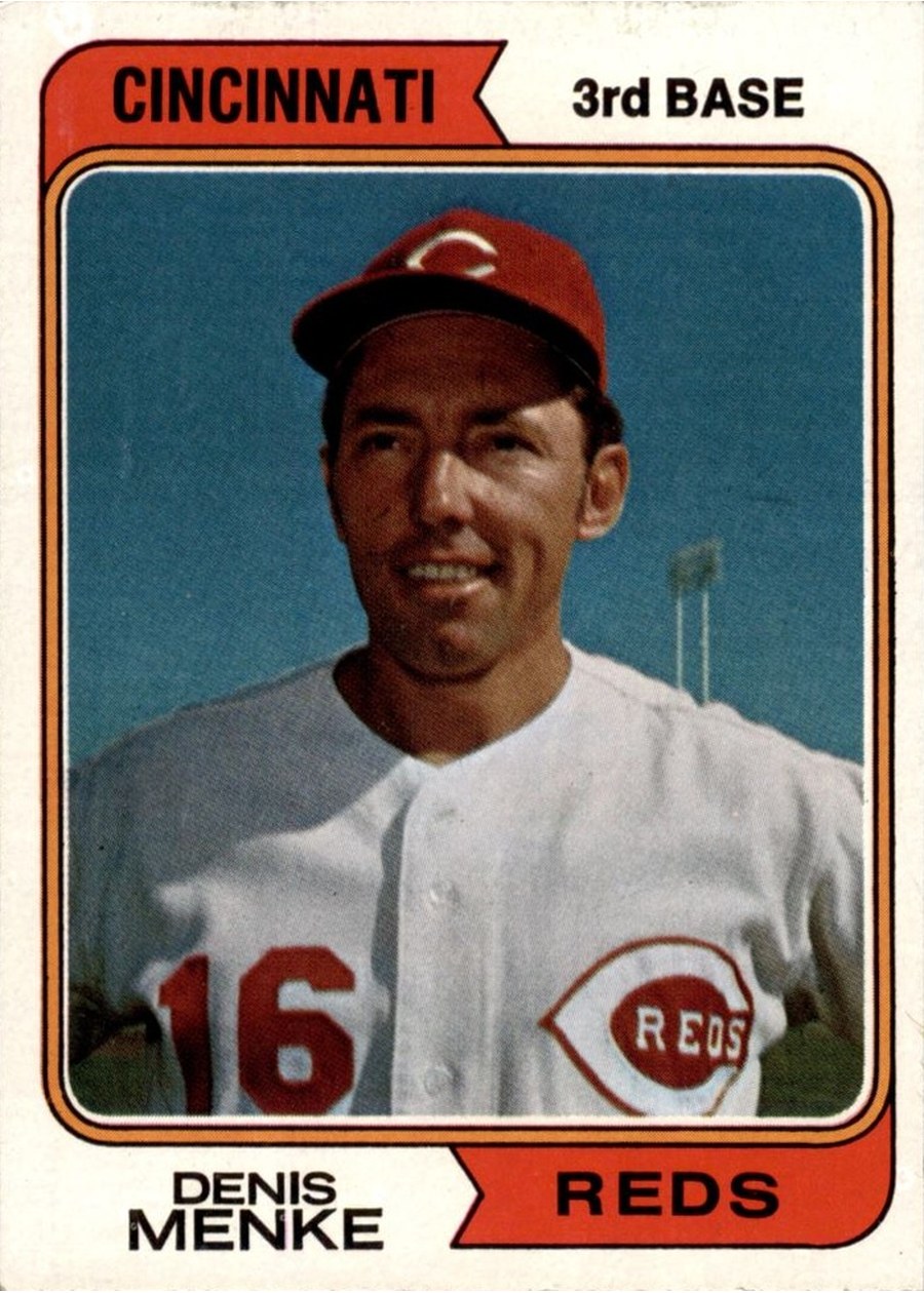 1974 Topps #134 Denis Menke, Cincinnati Reds