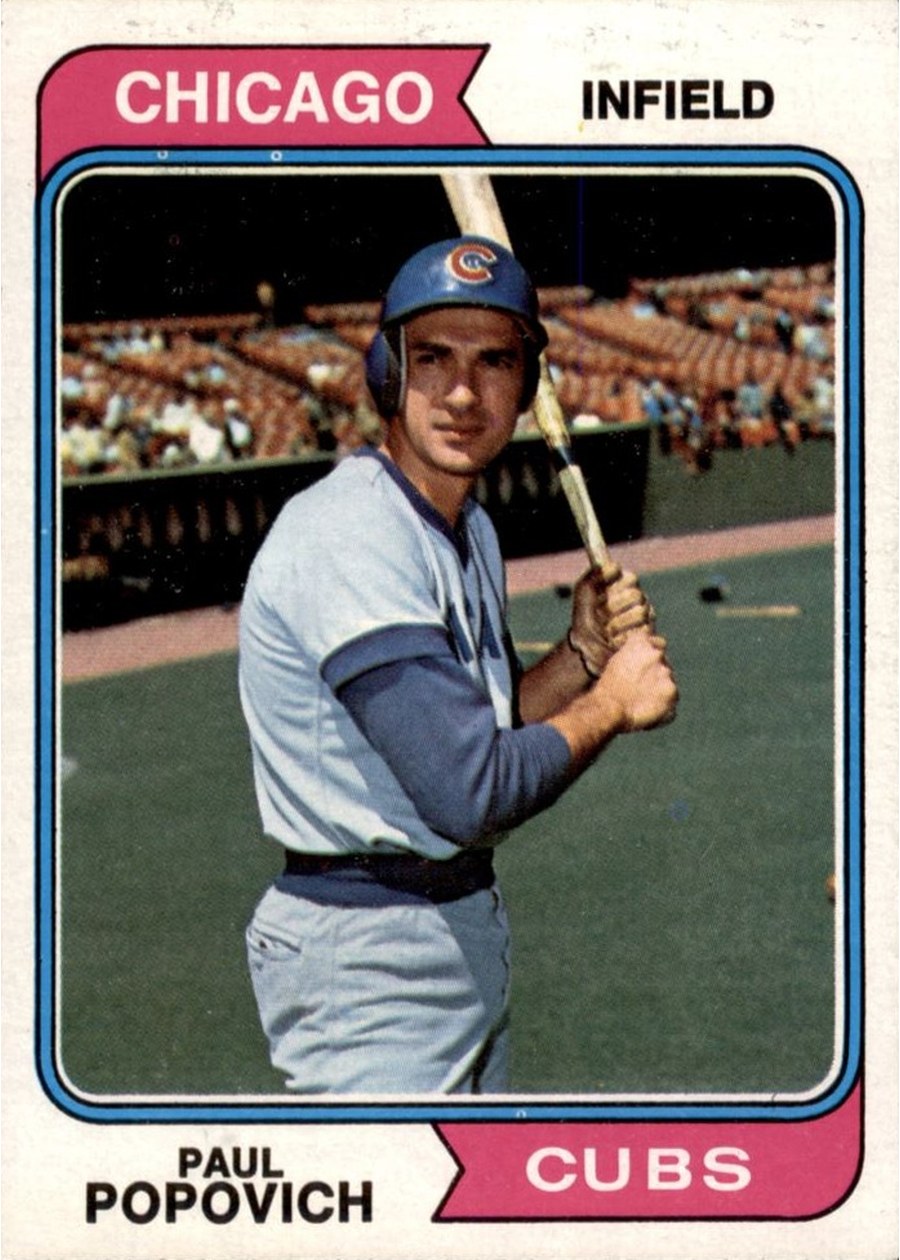 1974 Topps #14 Paul Popovich, Chicago Cubs