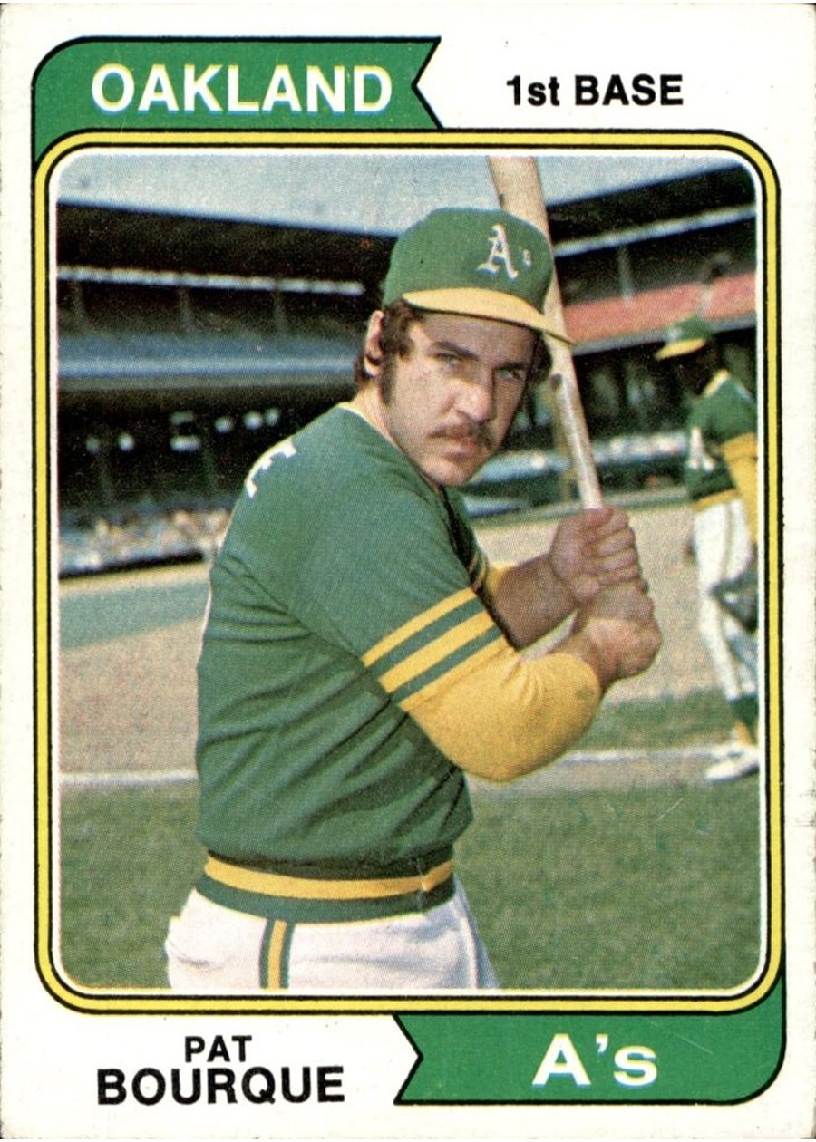 1974 Topps #141 Pat Bourque, Oakland Athletics