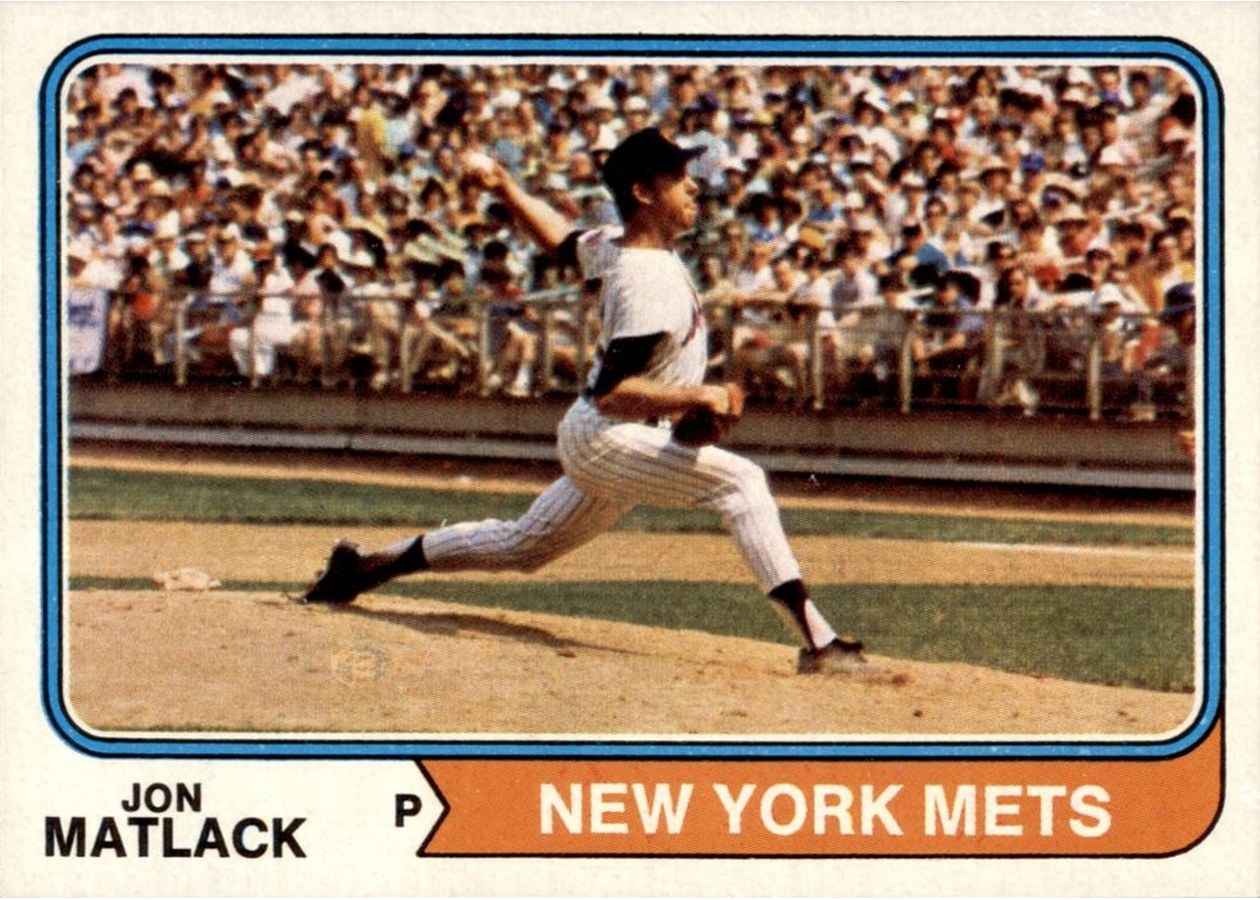 1974 Topps #153 Jon Matlack, New York Mets