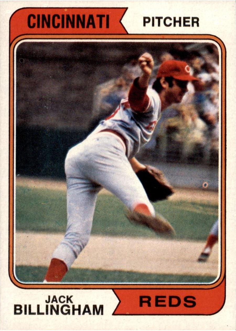 1974 Topps #158 Jack Billingham, Cincinnati Reds