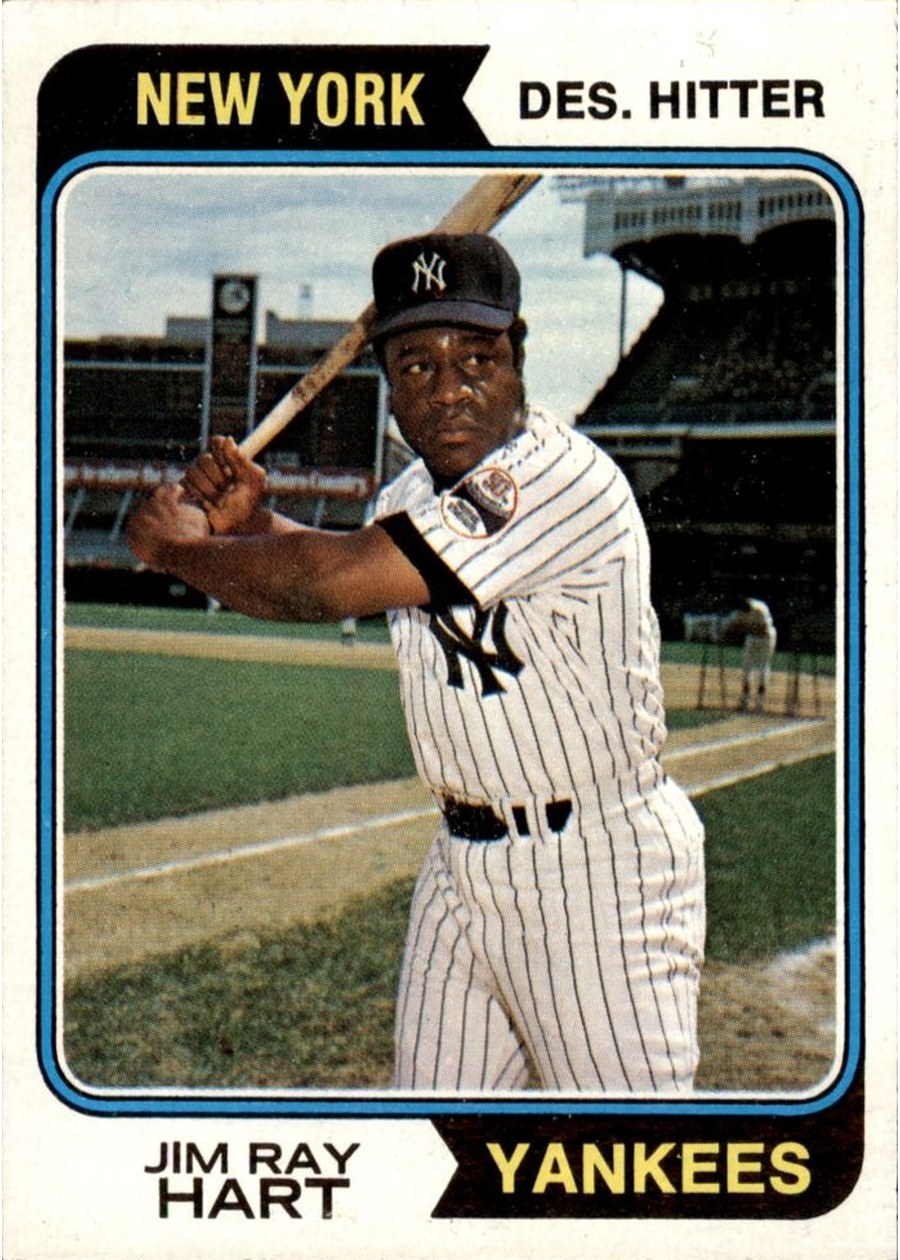 1974 Topps #159 Jim Ray Hart, New York Yankees