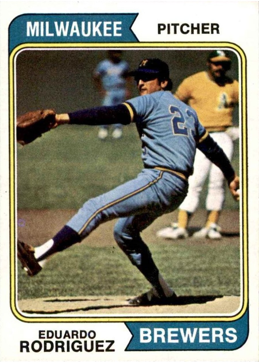 1974 Topps #171 Eduardo Rodriguez, Milwaukee Brewers