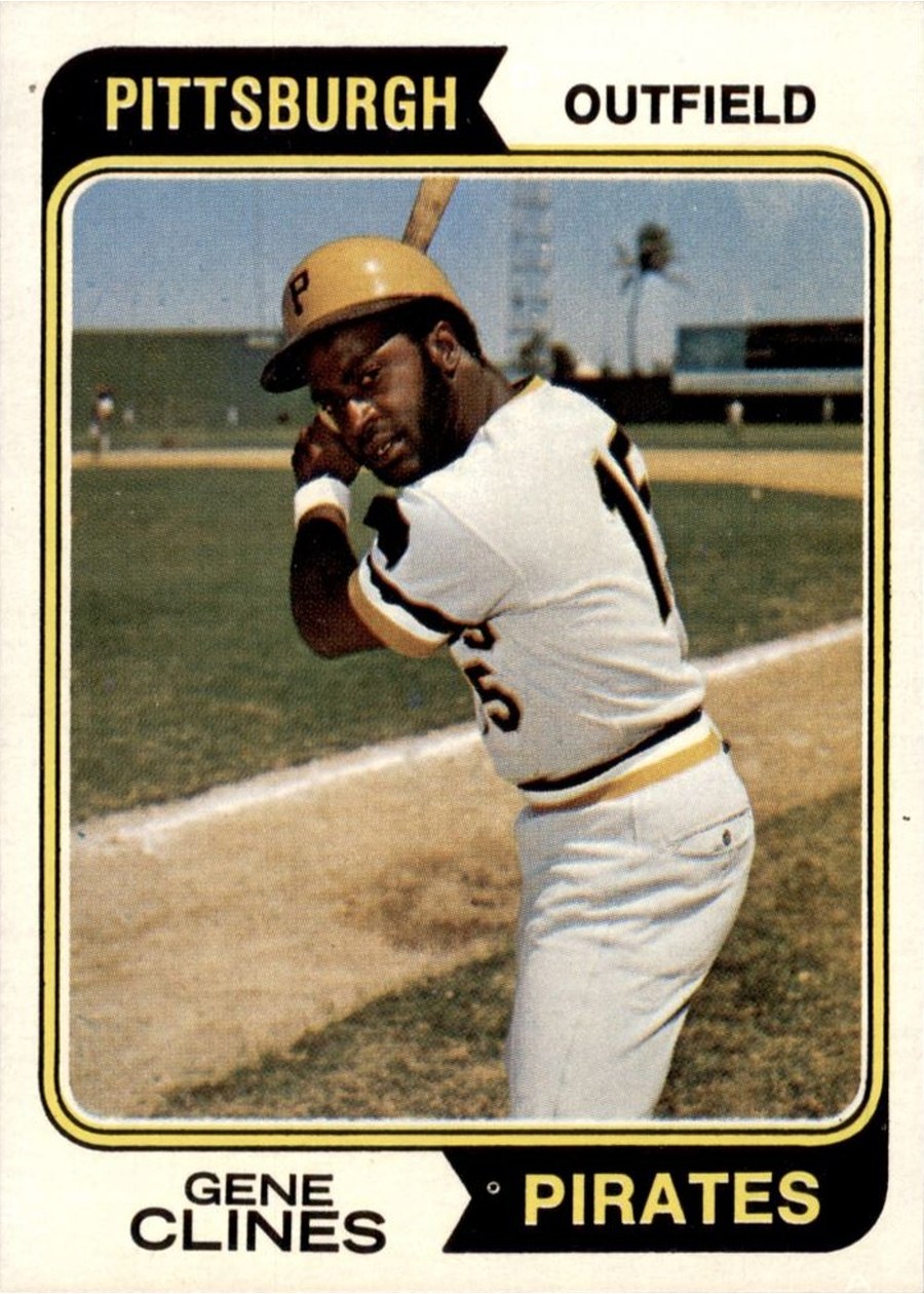 1974 Topps #172 Gene Clines, Pittsburgh Pirates