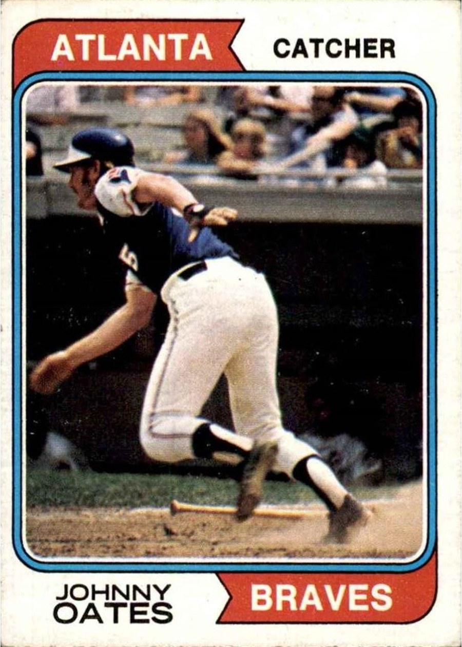 1974 Topps #183 Johnny Oates, Atlanta Braves