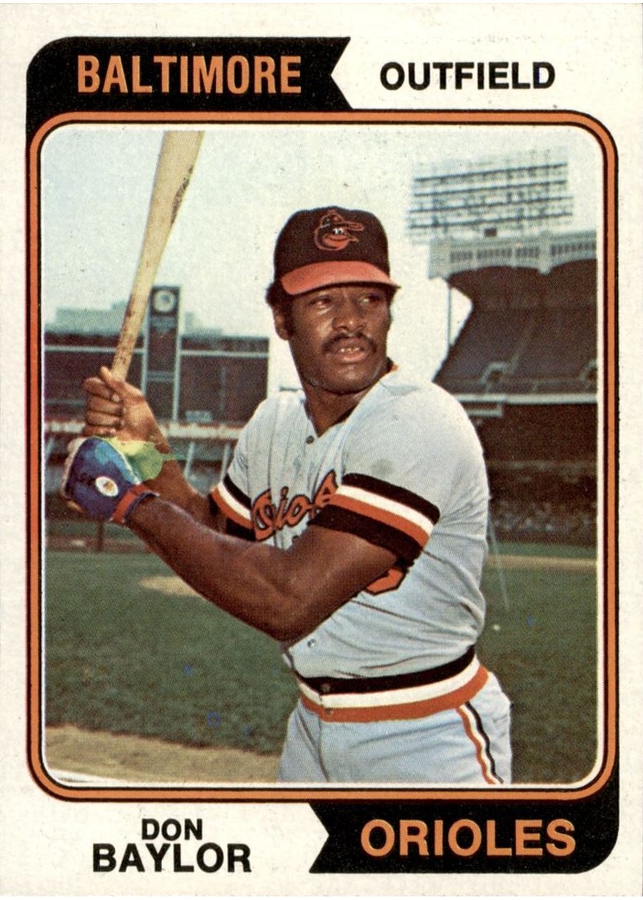 1974 Topps #187 Don Baylor, Baltimore Orioles