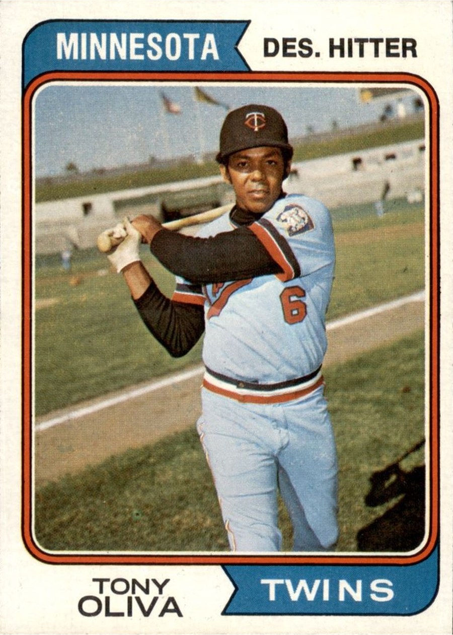 1974 Topps #190 Tony Oliva, Minnesota Twins