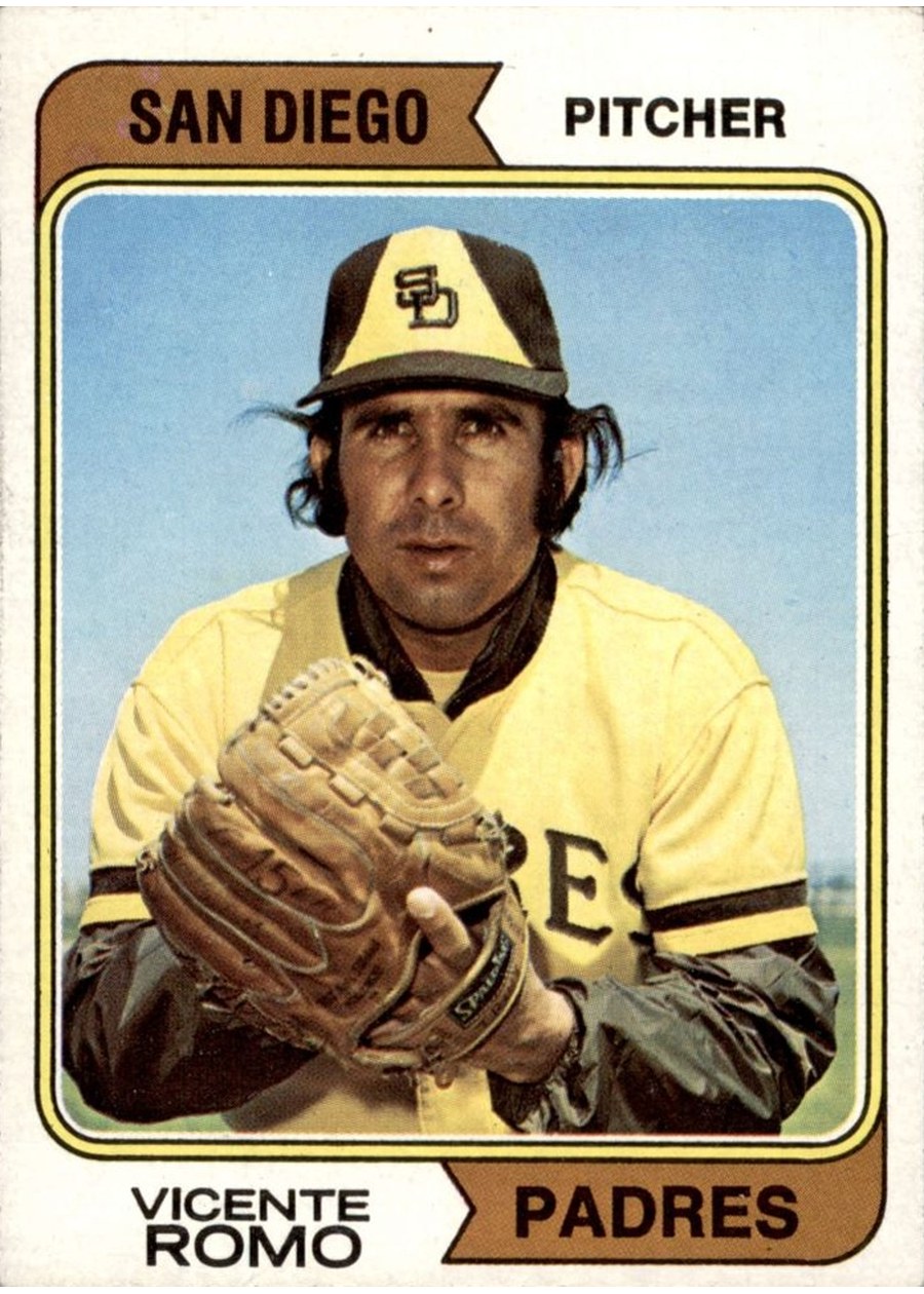1974 Topps #197 Vicente Romo, San Diego Padres