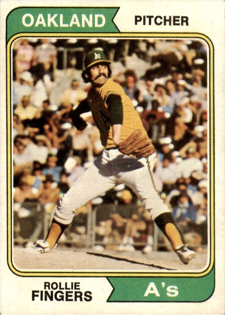 1974 Topps #212 Rollie Fingers, Oakland Athletics