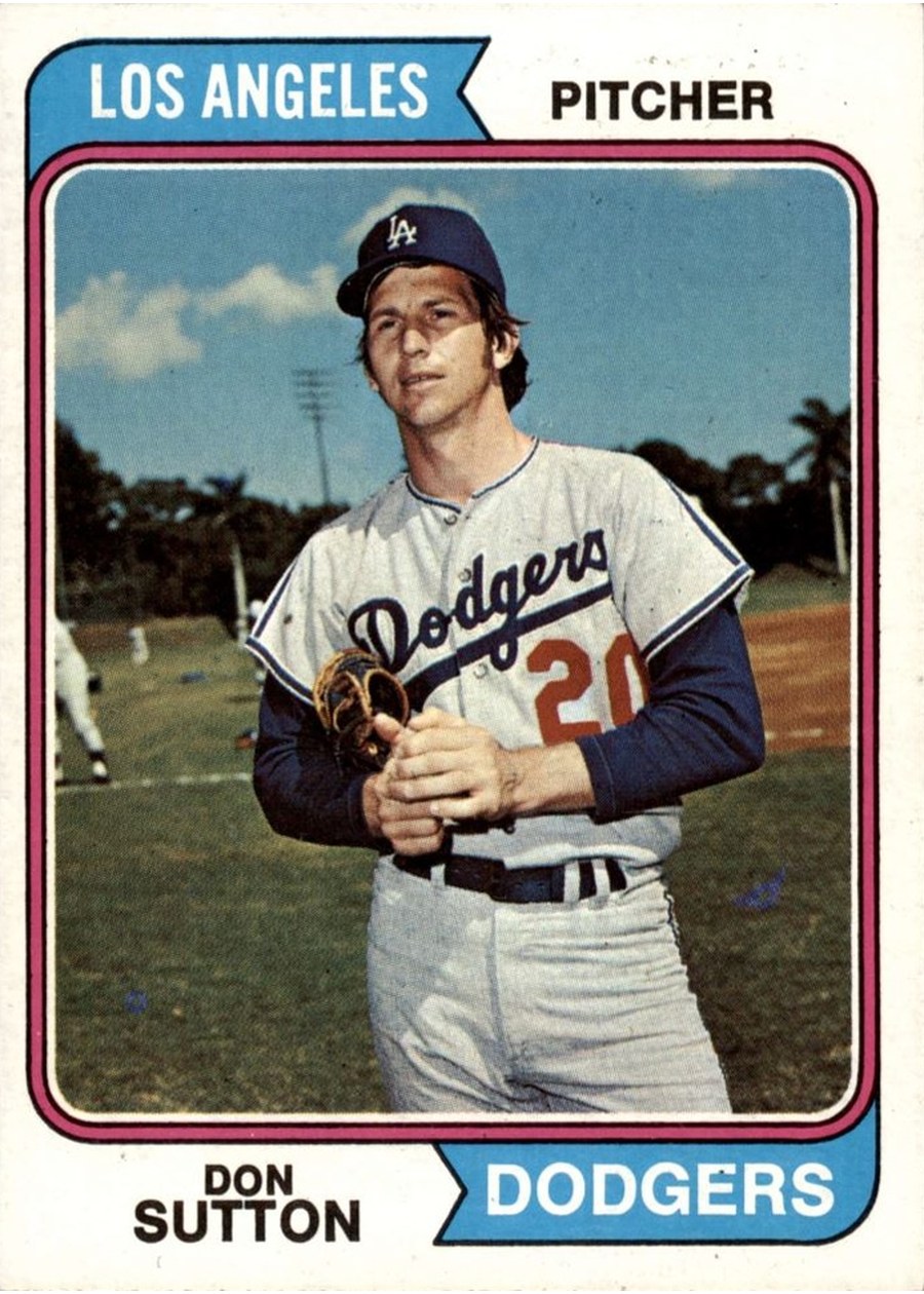 1974 Topps #220 Don Sutton, Los Angeles Dodgers