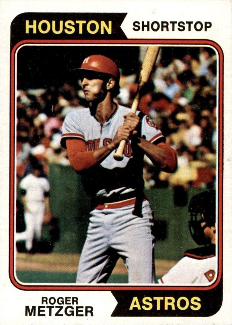 1974 Topps #224 Roger Metzger, Houston Astros