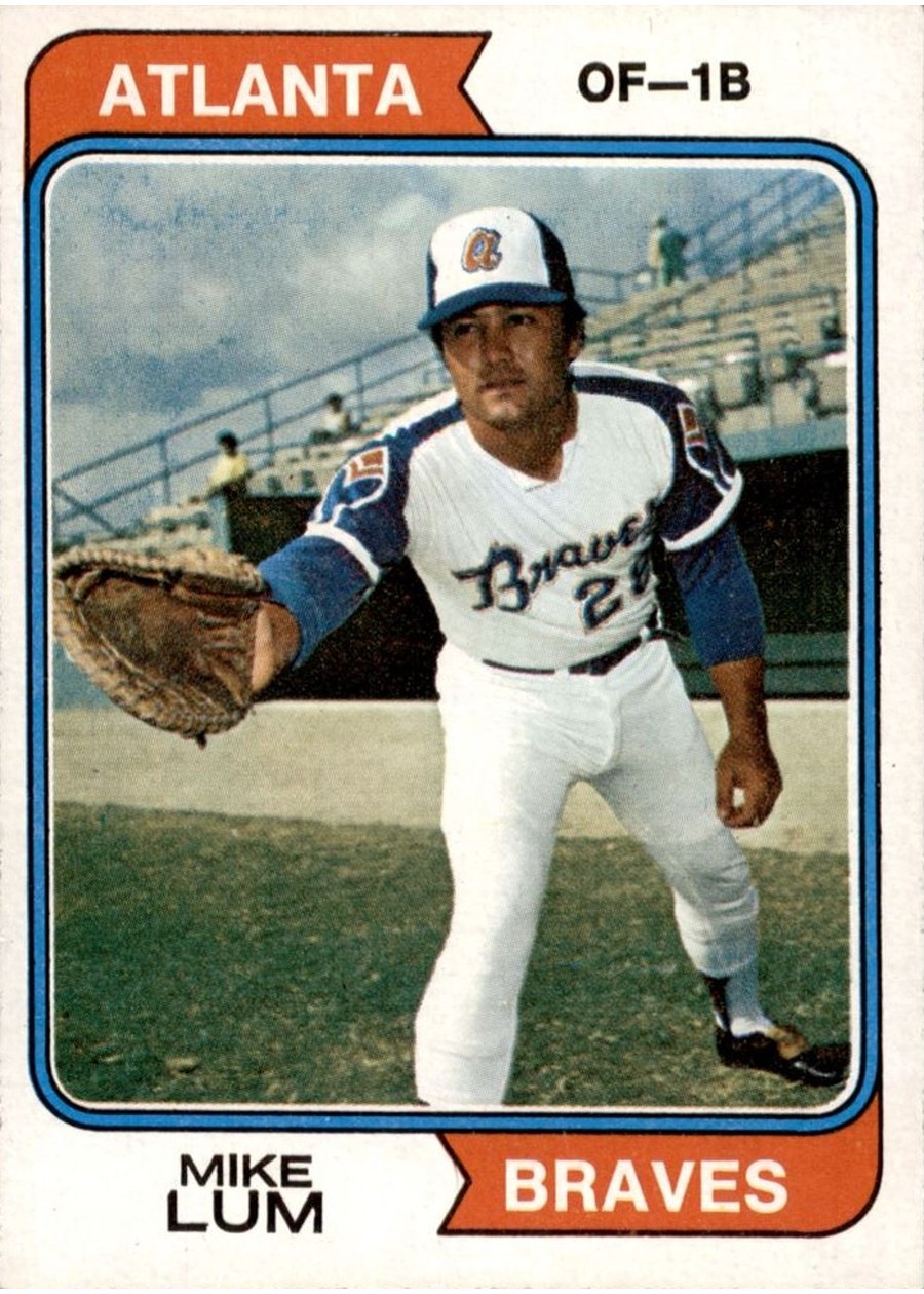1974 Topps #227 Mike Lum, Atlanta Braves