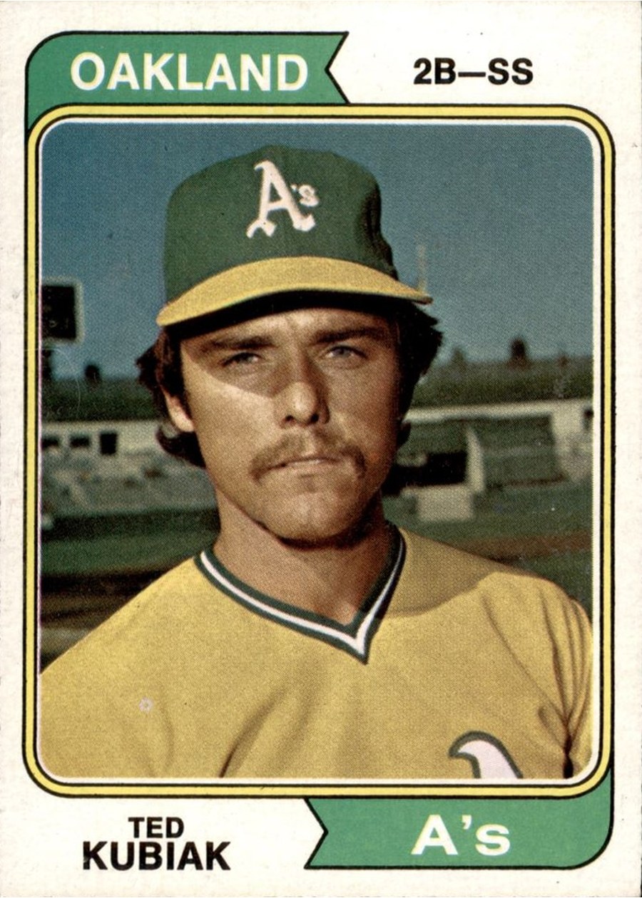 1974 Topps #228 Ted Kubiak, Oakland Athletics