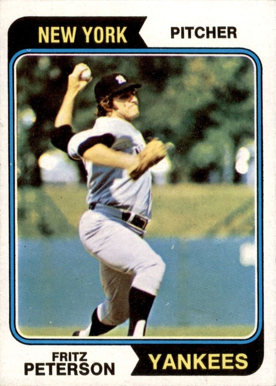 1974 Topps #229 Fritz Peterson, New York Yankees