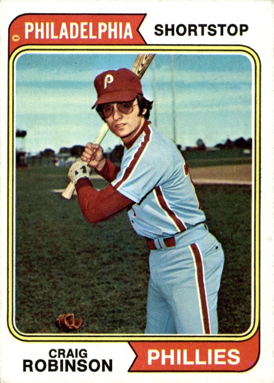 1974 Topps #23 Craig Robinson, Philadelphia Phillies