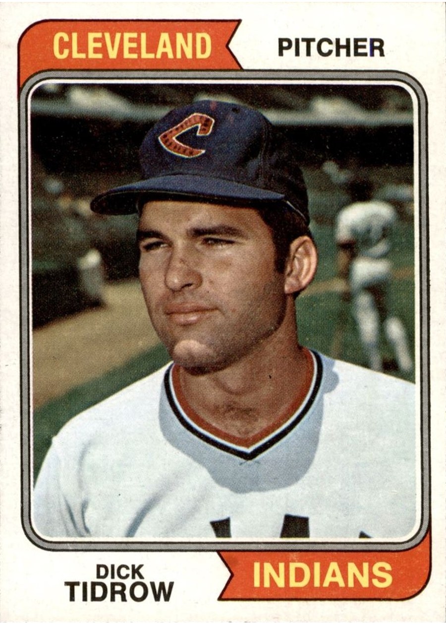 1974 Topps #231 Dick Tidrow, Cleveland Indians