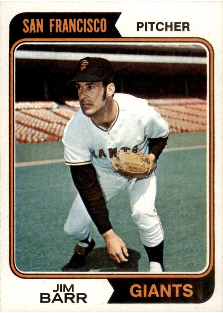 1974 Topps #233 Jim Barr, San Francisco Giants