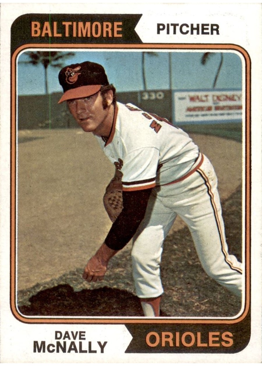 1974 Topps #235 Dave McNally, Baltimore Orioles