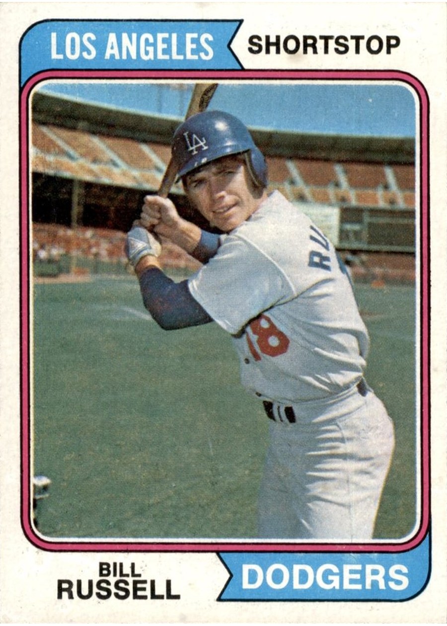 1974 Topps #239 Bill Russell, Los Angeles Dodgers