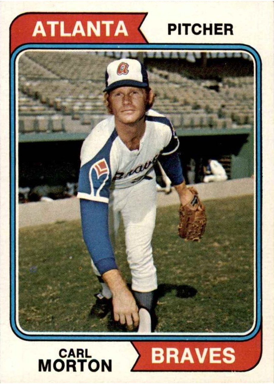 1974 Topps #244 Carl Morton, Atlanta Braves