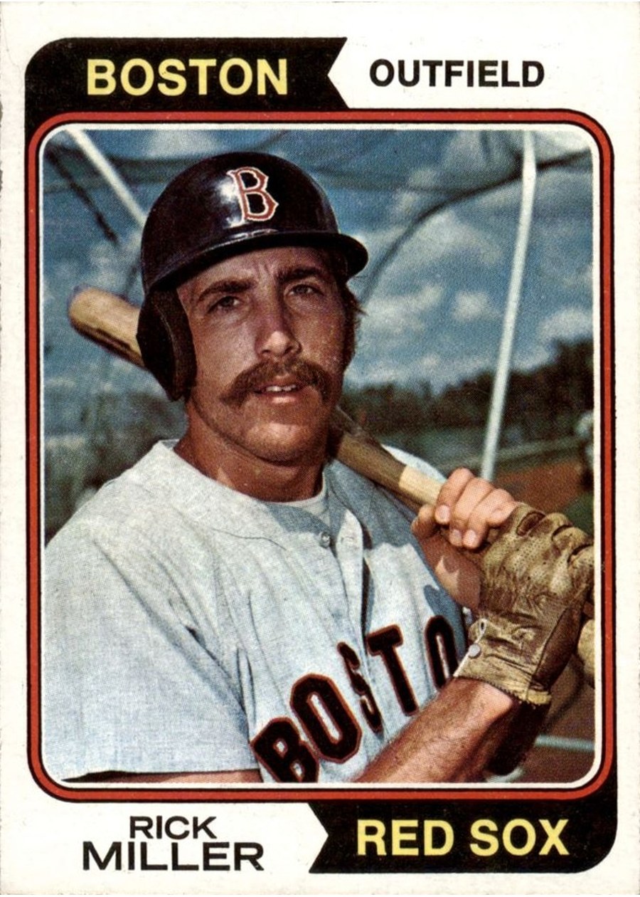 1974 Topps #247 Rick Miller, Boston Red Sox